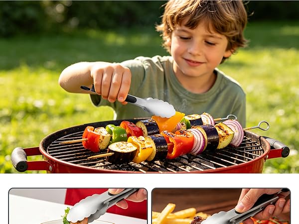 small tongs for bbq