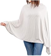 WeeSprout Nursing Cover for Breastfeeding, Soft & Breathable Nursing Poncho, Neck Insert for Hand...