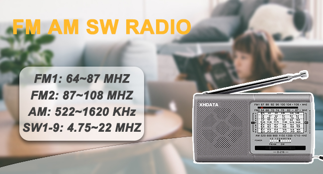 Portable AM FM radio