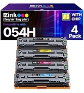 054H Toner Cartridge Set Replacement for Canon 054 054H Toner Cartridge 4 Pack to use with Canon ...