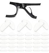 IOGOG Eyeglass Nose Pads,30 Pack Clear Soft Silicone Adhesive Nose Pads for Glasses and Plastic F...