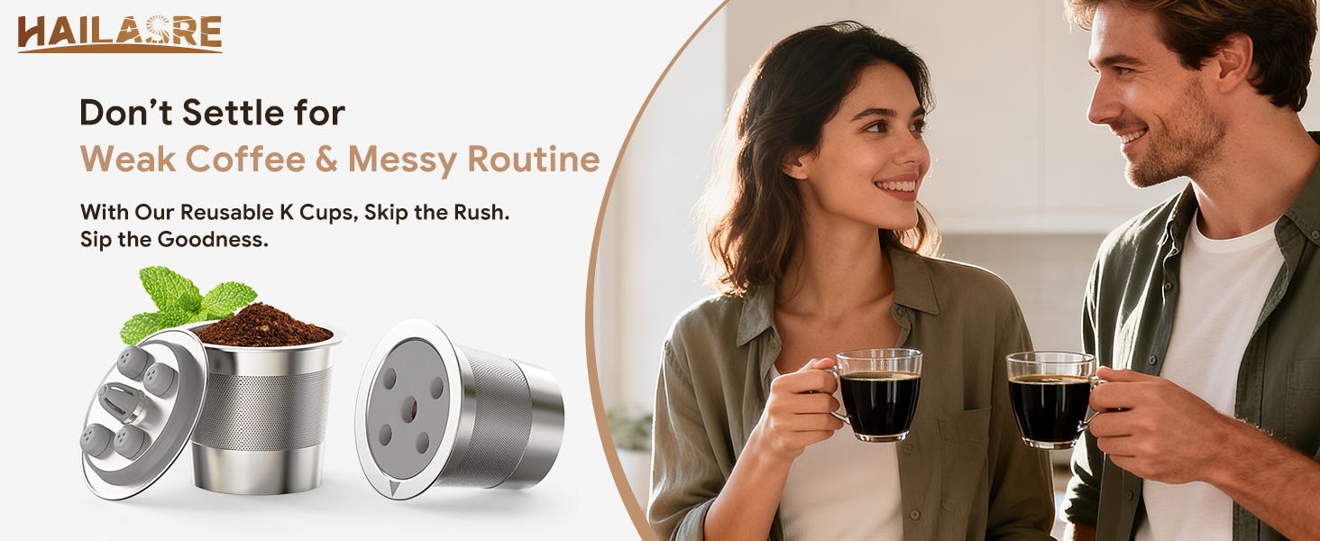 reusable k cups Compatible with keurig