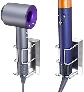 Oukimly Hair Dryer and Straightener Holder Wall Mounted, Curling Iron Holder Adhesive, Blow Dryer...