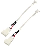 RED WOLF Car Front Dash Tweeter Speaker Wiring Harness for 2008-2022 Toyota RAV4 Camry 4Runner Hi...