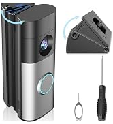 Adjustable 30-55° Doorbell Angle Mount for Ring Newest 2026 Battery Doorbell/Plus/Pro & Wired Doo...