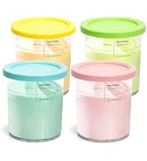 Cicano 4 Pack Creami Deluxe Pints & Lids, 24oz Family Size XL Cups for Ninja Creami 11-in-1 NC501...