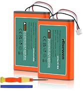 Hisewen LIP1708 Battery 2 Pack for Sony PlayStation 5 DualSense CFI-ZCT1W Wireless Controller