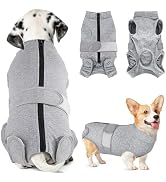 SlowTon Dog Surgery Recovery Suit - Zipper On Dog Onesies After Surgery for Female Male Dog, Abdo...