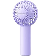 SWEETFULL Mini Portable Fan Powerful Handheld Fan Rechargeable,3 Speeds Personal Small Hand Fan f...