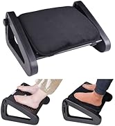 Scalebeard Foot Rest for Under Desk at Work with Removable Soft Foam Cushion,6 Height Adjustable ...