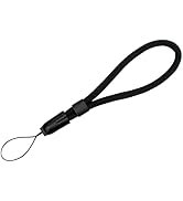 VKO Soft Wrist Strap - Rope Hand Strap for Point-and-Shoot, Mirrorless, Small Cameras - Black