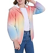 Zando Girls' Rain Jacket - Lightweight, Waterproof, Hooded - Girls' Outerwear - Ages 4-10