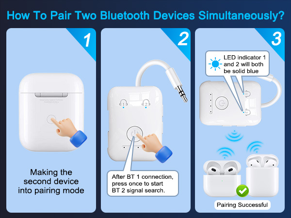 How To Pair Two Bluetooth Devices Simultaneously?