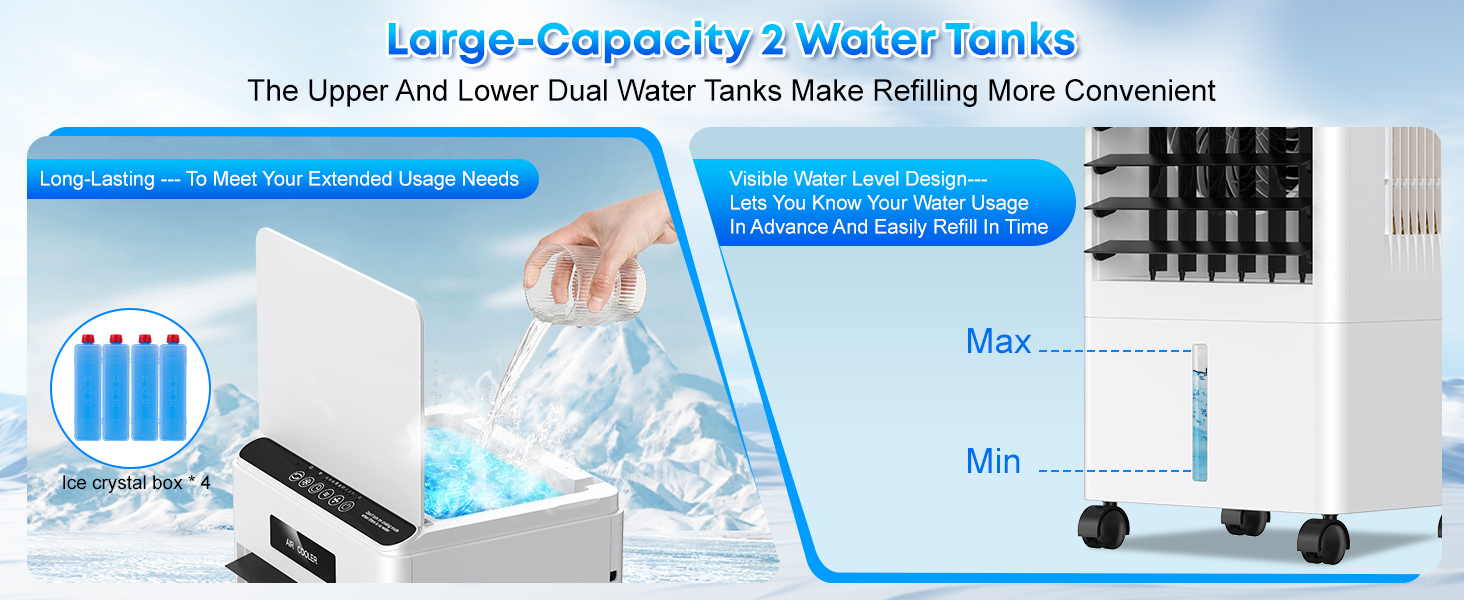 Large-Capacity 2 Water Tanks