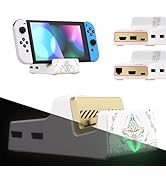 eXtremeRate AiryDocky DIY Kit Glow in Dark Replacement Case for Nintendo Switch Dock, Totem of Ki...