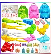 ONKULL 2023 New 26Pcs Snowball Maker Winter Snow Toys Kit with Handle for Snow Ball Shapes Maker ...
