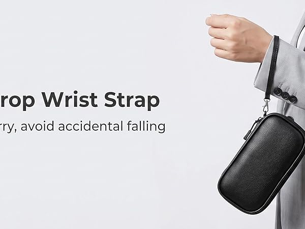 Leather wrist strap