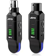 JOYO 2.4GHz Wireless Microphone System 4-Channel XLR Transmitter & Receiver Dynamic/Phantom-Power...