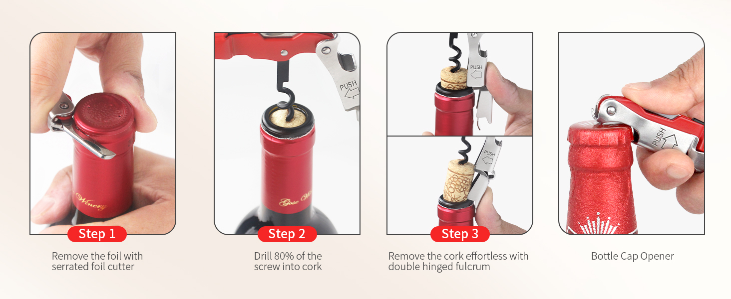 wine opener manual