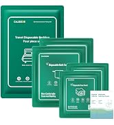 Disposable Bed Sheet for Hotel, Travel Essentials with Disposable Bath Towels Disposable Face Tow...