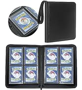 Toploader Binder 4 Pocket Trading Card Storage Binder Toploader Storage Album Zipper Lock Basebal...