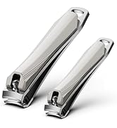 FERYES Fingernail Clippers and Toenail Clippers Set - Sharp Nail Cutters for Men and Women, Preci...