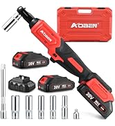 AOBEN 20V 3/8" Cordless Ratchet Wrench Kit, 60 Ft-lbs Brushless Electric Power Ratchet with Varia...