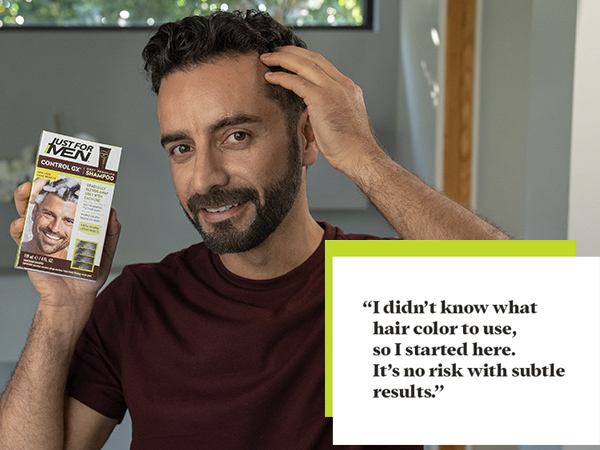"I didn't know what hair color to use, so I started here. It's no risk with subtle results."