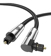 EMK 90 Degree Optical Cable for Soundbar to Tv, Optical Audio Cable Toslink Optical Cable Digital...
