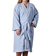 Lacoste Classic Pique Bath Robe, 100% Soft Cotton Terry, Unisex Adult Bathrobe, Absorbent & Quick...