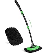 Ordenado 15°Curved Car Wash Brush with Long Handle, 43" Car Cleaning Brush with Extension Pole, M...