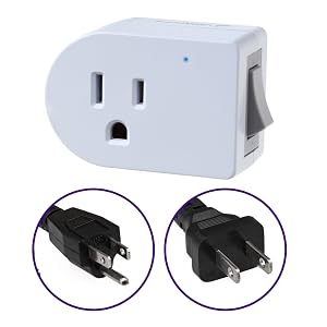 Universal Three Prong Outlet Adapter