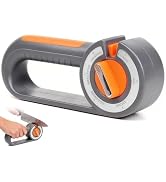 Flying Leaves 6-in-1 Knife Sharpener for Kitchen - Easy Dial Selects Mode for Chef‘s, Serrated, S...