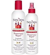 Fairy Tales Rosemary Repel Daily Kids Shampoo, 12 fl oz. & Conditioning Spray, 8 fl oz. Duo– Kids...