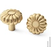goldenwarm 6 Pack Gold Dresser Knobs for Drawer Knob for Cabinet Pulls Hardware Handle Brushed Br...