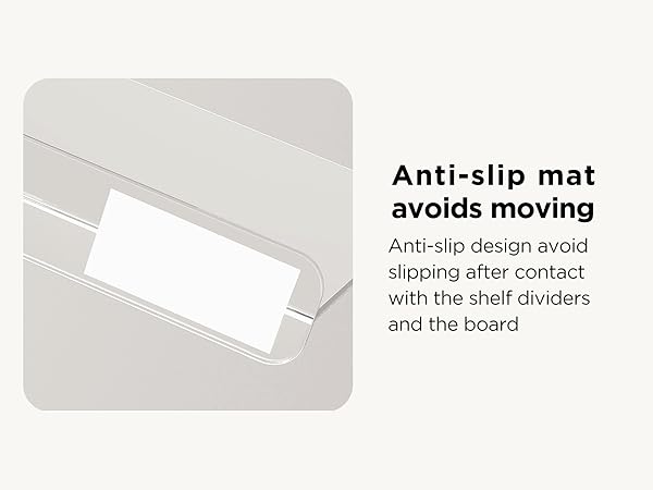 Anti-slip mat avoids moving