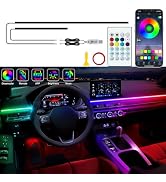Jushope Interior Car LED Strip Lights, Acrylic LED Lights for Car with Dreamcolor Chasing, USB RG...
