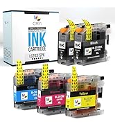 CMYi LC203 Replacement Combo Pack Ink Cartridges for Brother DCP-J4120DW, MFC-J480DW, J485DW, J53...
