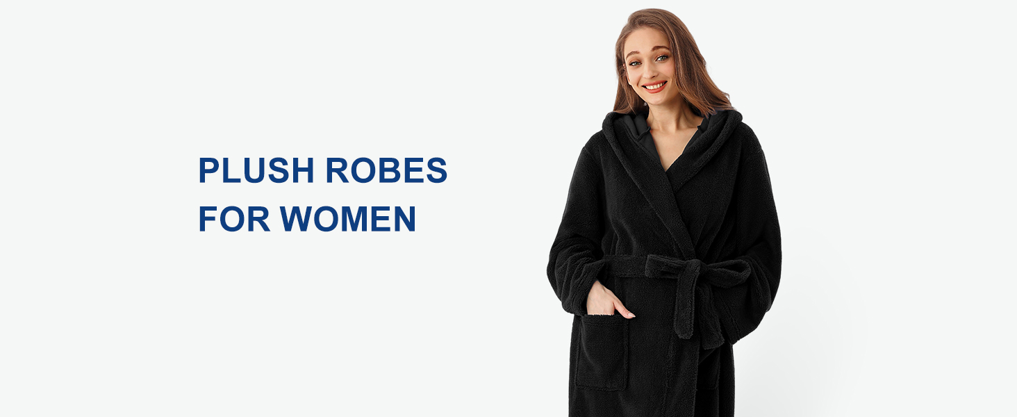 plush robes for women
