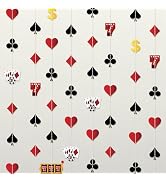 KatchOn, Casino Party Hanging Garlands - Pack of 8, Casino Theme Party Decorations | Las Vegas Th...