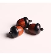 Wooden Travel Pill Case, Solid Wood Medicine Pill Box, Mini Granule Storage Box for Outdoor Acorn...
