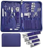 Manicure Set Personal Care Mens Grooming Kit, 30 in 1 Professional Manicure Kit Pedicure Kit, Nai...