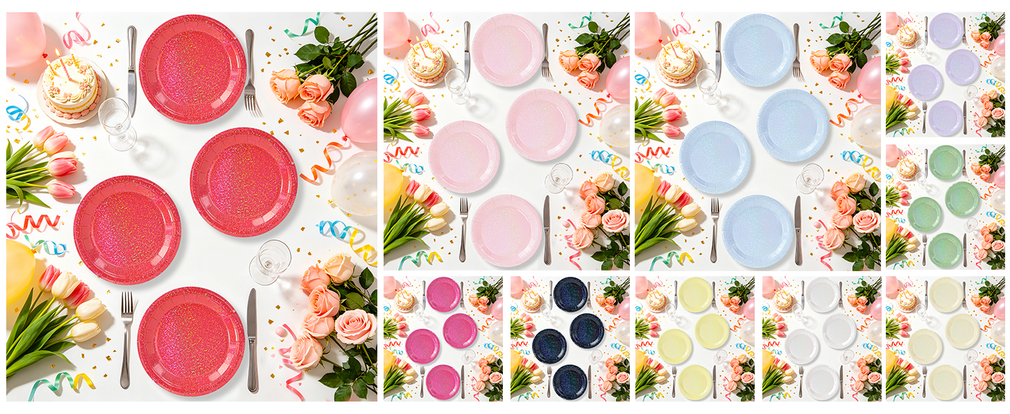 7 inch paper plates round paper plates disposable plates party supplies birthday plates cake plates