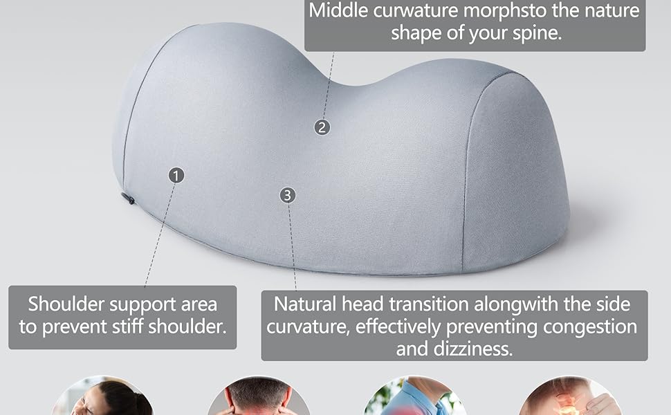 ERGONOMIC NECK TRACTION PILLOW