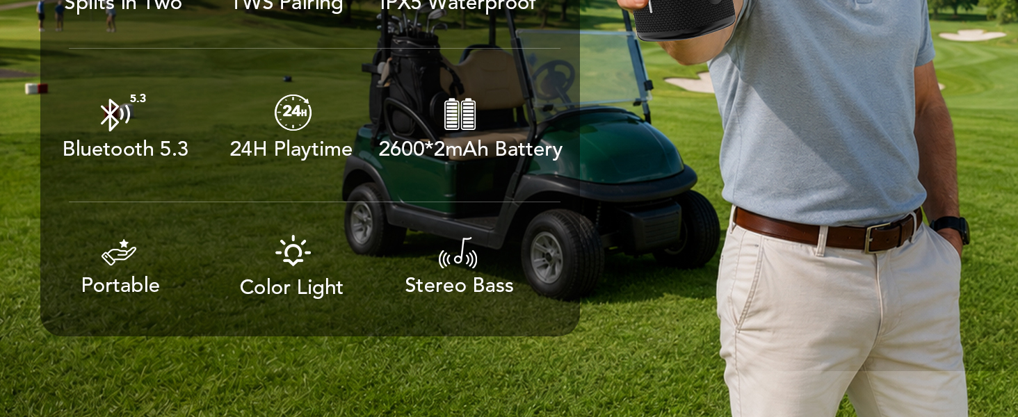 golf cart speakers bluetooth speaker for golf cart magnetic bluetooth speaker for golf cart