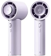 JISULIFE Handheld Fan Pro1 Mini - Refined Utility: Elite PU Leather, 30 Hour Cooling Power, Aroma...