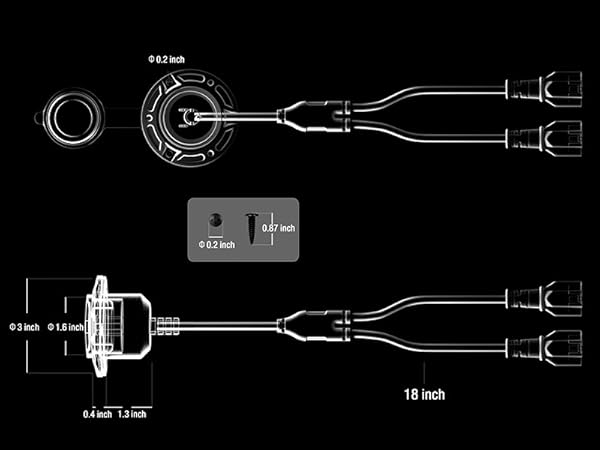 RV Shore Power Inlet Charger Plug