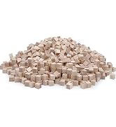 1cm Wood Blocks for Crafts, 500Pcs Unfinished Wood Cubes, Natural Pine Small Wood Square Blocks, ...
