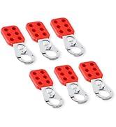 TRADESAFE Lock Out Tag Out Hasp, 6 Pack, Stainless Steel Safety Hasp Lock for Padlocks, Tamper-Pr...