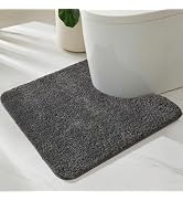 TYUU Toilet Rug, Ultra Soft Toilet Rugs U Shaped Machine Washable Non Slip Absorbent Quick Dry To...